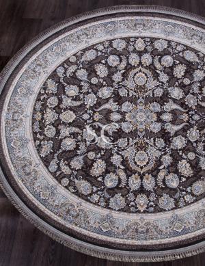Ковер Иранский Farsi 1200 G256 dark grey круг 
