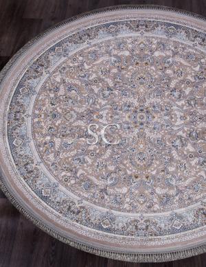 Ковер Иранский Farsi 1200 G256 light grey круг 